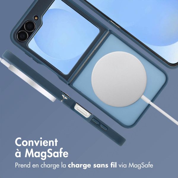 imoshion Coque Color Guard avec MagSafe Samsung Galaxy Z Flip 7 FE - Bleu foncé