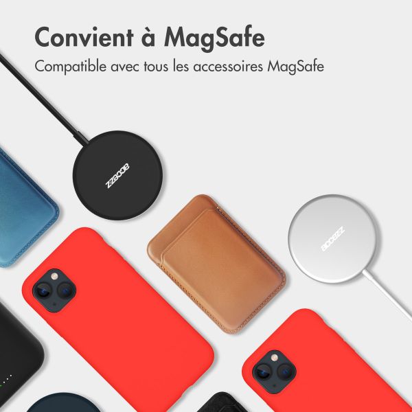 Accezz Coque Liquid Silicone avec MagSafe Apple iPhone 14 Pro Max - Rouge