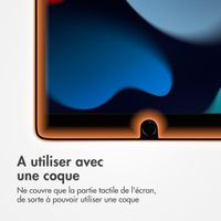 Accezz Protection d'écran en verre trempé avec applicateur iPad 9 (2021) 10.2 pouces / iPad 8 (2020) 10.2 pouces / iPad 7 (2019) 10.2 pouces