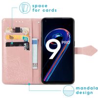 imoshion Etui de téléphone portefeuille Mandala Realme 9 Pro - Rose Dorée