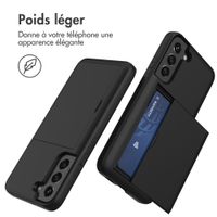 imoshion Coque arrière avec porte-cartes Samsung Galaxy S22 - Noir