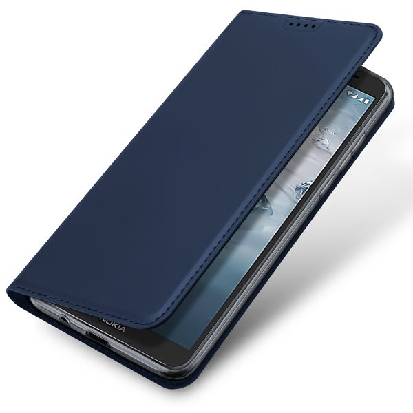 Dux Ducis Étui de téléphone Slim Nokia C2 2nd Edition - Bleu foncé