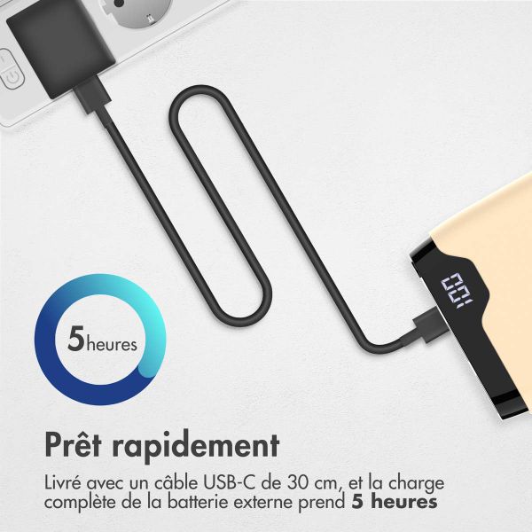 imoshion Batterie externe - 20.000 mAh - Quick Charge et Power Delivery - Jaune