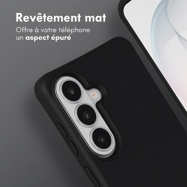 imoshion Coque arrière Color avec cordon amovible et MagSafe Samsung Galaxy S26 - Noir