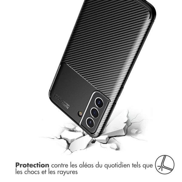 imoshion Coque silicone Carbon Samsung Galaxy S21 FE - Noir