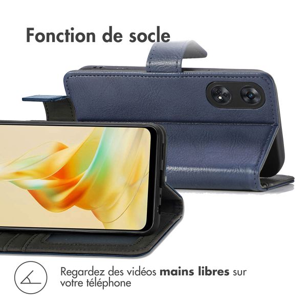 imoshion Étui de télephone portefeuille Oppo Reno 8 T (4G) - Bleu foncé