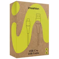 imoshion Braided USB-C vers câble USB - 0,5 mètre  - Noir