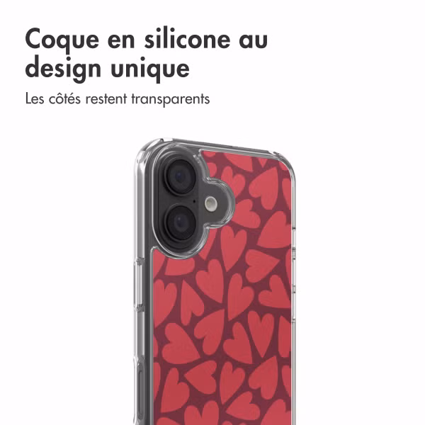imoshion Coque Design Apple iPhone 16 - Hearty Coral Dust