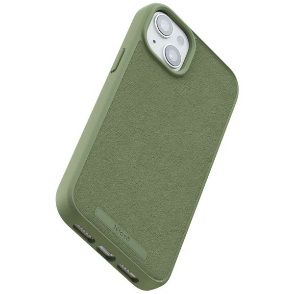 Njorð Collections Coque daim Comfort+ MagSafe iPhone 15 Plus - Olive