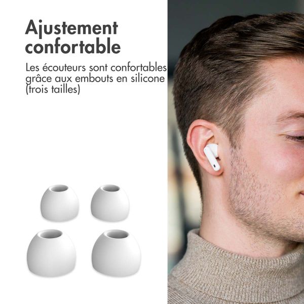 imoshion Aura Pro Écouteurs intra-auriculaires sans fil - Réduction active du bruit (ANC) - Blanc