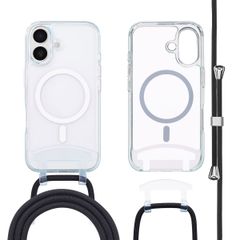 imoshion Coque MagSafe avec cordon amovible Apple iPhone 16 Plus - Transparent