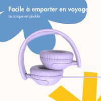 imoshion Casque filaires pour enfants - Câble AUX - Limiteur de décibels - Lavender Lilac