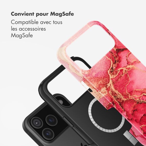 Selencia Coque arrière Vivid avec MagSafe Apple iPhone 17 Pro Max - Rosy Marble
