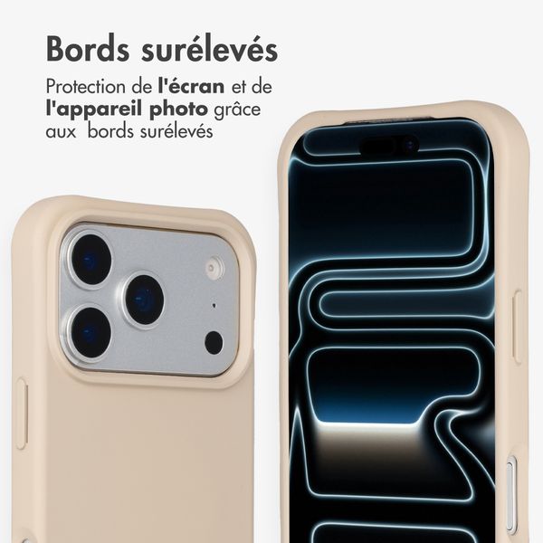 imoshion Coque arrière Color avec cordon amovible et MagSafe Apple iPhone 17 Pro Max - Nude