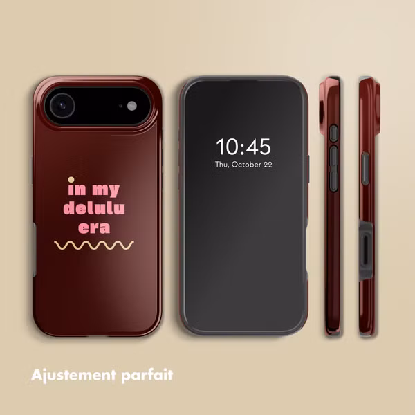 Selencia Coque arrière Vivid avec MagSafe Apple iPhone Air - Delulu