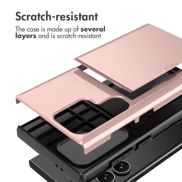imoshion Coque arrière avec porte-cartes Samsung Galaxy S24 Ultra - Rose Doré