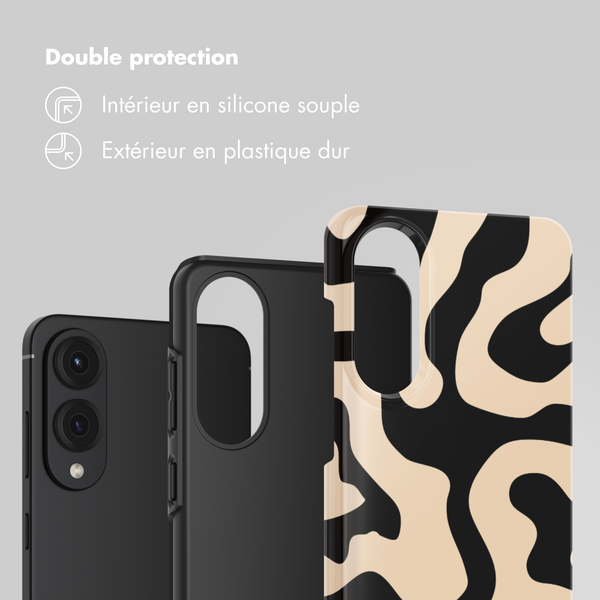 Selencia Coque arrière Vivid Samsung Galaxy S25 Edge - Art Wave Black