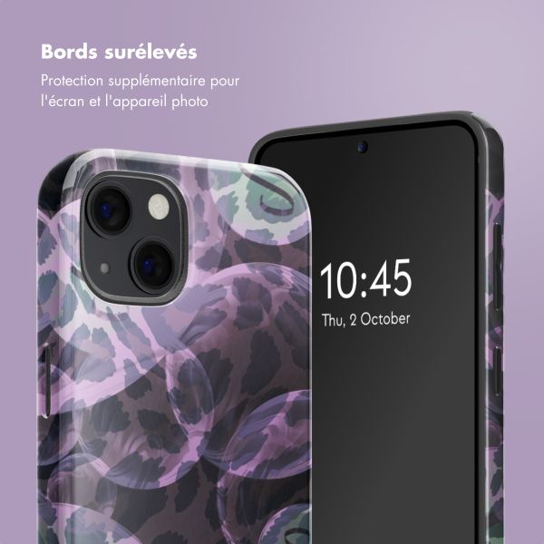 Selencia Coque arrière Vivid avec MagSafe Apple iPhone 13 - Leo Bubble Green