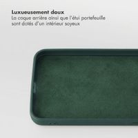 Selencia Étui portefeuille amovible Olyn avec MagSafe Samsung Galaxy A37 (5G) - Vert