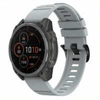 imoshion Bracelet QuickFit® Stripe en silicone  - Connexion Garmin 22 mm - Gris