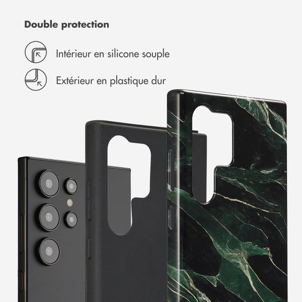 Selencia Coque arrière Vivid Samsung Galaxy S24 Ultra - Chic Marble Quartz