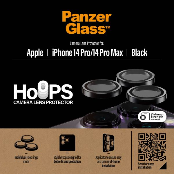 PanzerGlass Protection Caméra Hoops Optic Rings Apple iPhone 14 Pro / 14 Pro Max