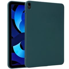 Accezz Coque Liquid Silicone avec porte-stylet iPad Air 11 pouces (2025) M3 / (2024) M2 / Air 5 (2022) / Air 4 (2020) - Vert foncé