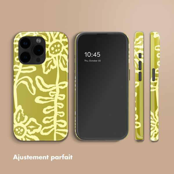 Selencia Coque arrière Vivid Apple iPhone 15 Pro - Chalky Bloom