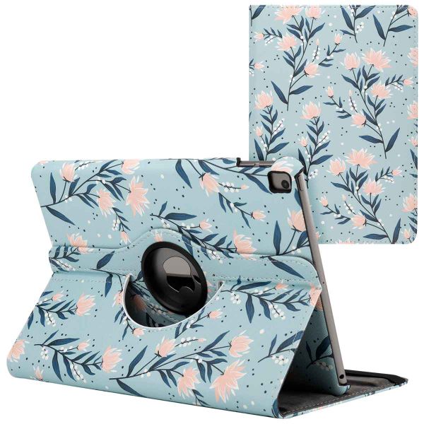 imoshion Coque tablette Design rotatif à 360° Apple iPad 9 (2021) 10.2 pouces / iPad 8 (2020) 10.2 pouces / iPad 7 (2019) 10.2 pouces - Flowers