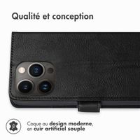 imoshion Étui de téléphone portefeuille Luxe Apple iPhone 13 Pro - le noir
