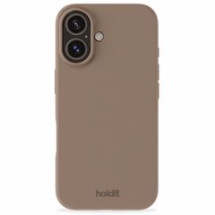 Holdit Coque Silicone Apple iPhone 16 - Mocha Brown