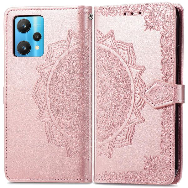 imoshion Etui de téléphone portefeuille Mandala Realme 9 Pro - Rose Dorée