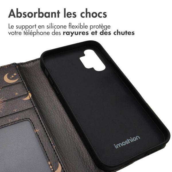 imoshion Étui de télephone portefeuille Design Samsung Galaxy A32 (5G) - Sky Black