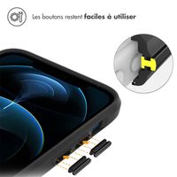 imoshion Coque Rugged Hybrid Carbon Apple iPhone 12 (Pro) - Noir