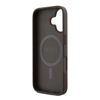 Guess Coque 4G Metal Logo MagSafe Apple iPhone 16 - Marron