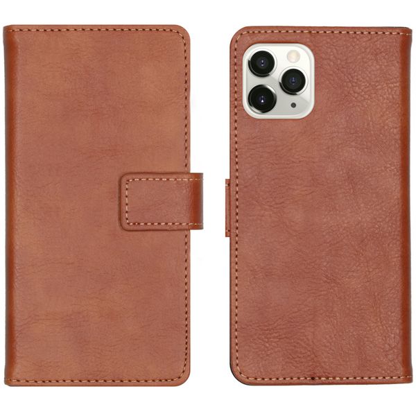 imoshion Étui de téléphone portefeuille Luxe Apple iPhone 11 Pro - Brun