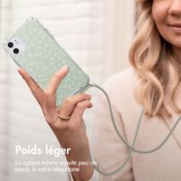 imoshion Coque Design avec cordon Apple iPhone 11 - Smoke Green Flowers
