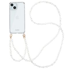 imoshion Coque avec dragonne + bracelet Apple iPhone 15 - Perles Cœurs