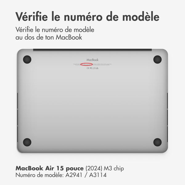 Accezz Protecteur d'écran de privacy magnétique MacBook Air 15 pouces (2023 / 2024 M3 chip / 2025 M4 chip) - A2941 / A3114 / A3241