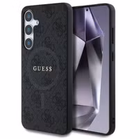 Guess Coque MagSafe Classic avec logo 4G Samsung Galaxy S25 - Noir