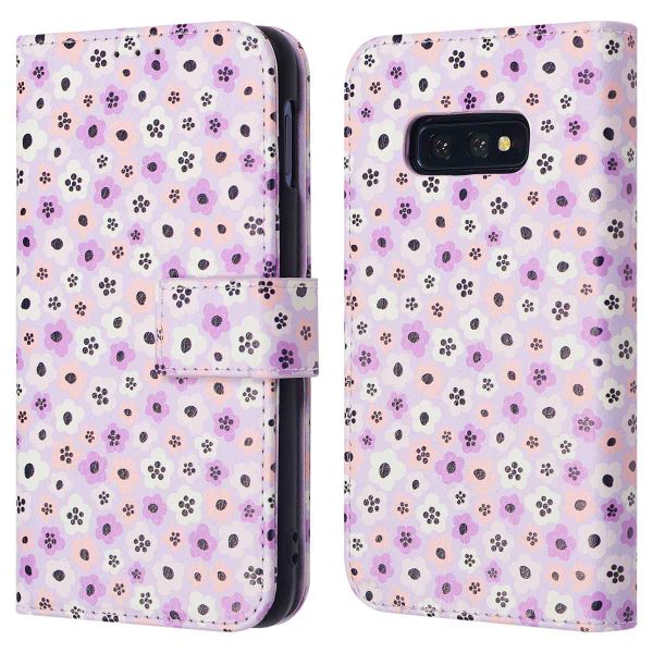 imoshion ﻿Étui de téléphone portefeuille Design Samsung Galaxy S10e - Purple Flowers