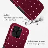 Selencia Coque arrière Vivid avec MagSafe Apple iPhone 16 Pro Max - Happy Dots Burgundy