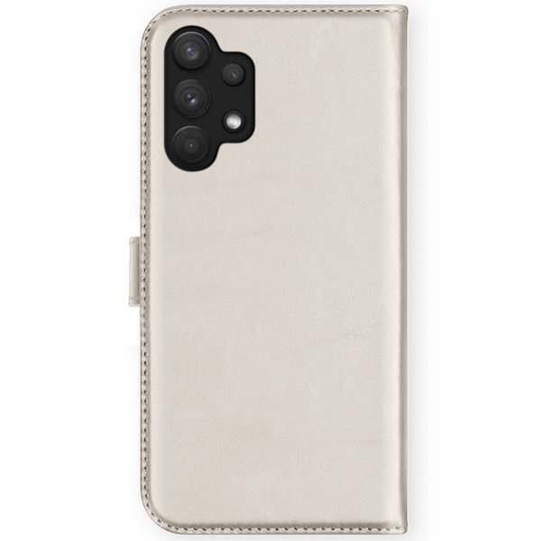 Selencia Étui de téléphone portefeuille en cuir véritable A32 (5G) - Gris