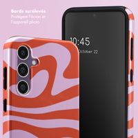 Selencia Coque arrière Vivid Samsung Galaxy S23 FE - Dream Swirl Pink