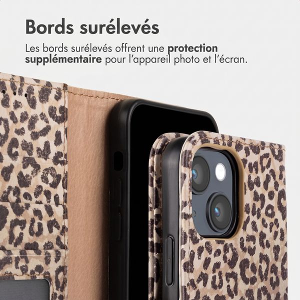 imoshion Étui de télephone portefeuille Design Apple iPhone 14 - Leopard Mood