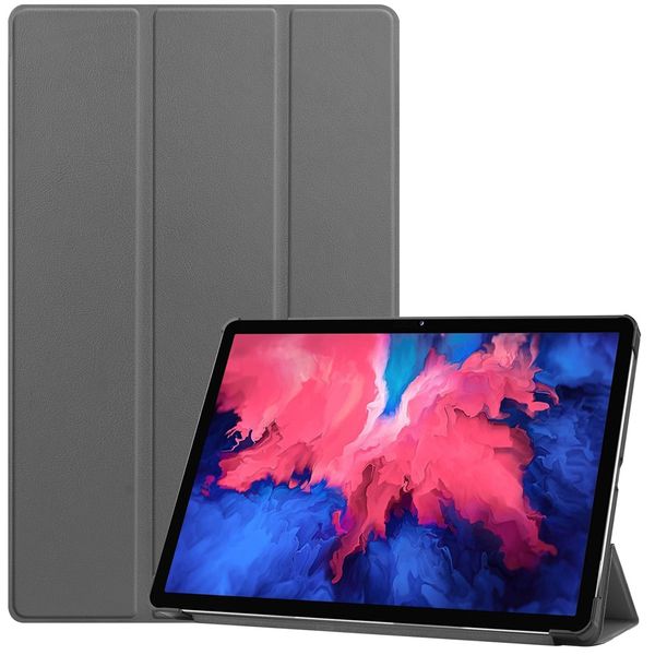 imoshion Coque tablette Trifold Lenovo Tab P11 / P11 Plus - Gris