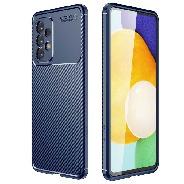 imoshion Coque silicone Carbon Samsung Galaxy A53 - Bleu