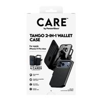 CARE by PanzerGlass Étui de télephone portefeuille Tango 2 en 1 avec MagSafe Apple iPhone 17 Pro Max - Noir