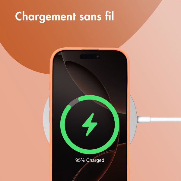 imoshion Coque Couleur Apple iPhone 16 Pro - Apricot Crush Orange