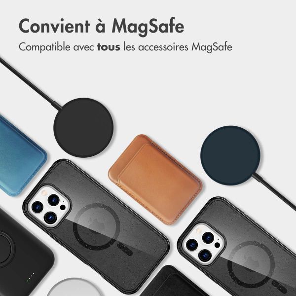 imoshion Coque Sparkle avec MagSafe iPhone 16 Pro - Paillettes Noir